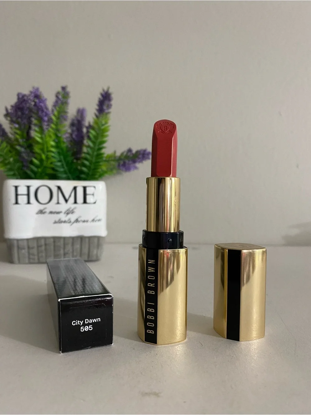 505 City Dawn ~ Bobbi Brown Luxe Lipstick, Full Size, 0.12 OZ, New With Box